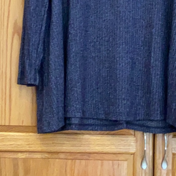 18/20 navy white Heathered turtleneck swing top tunic plus size top NWT - Picture 3 of 7